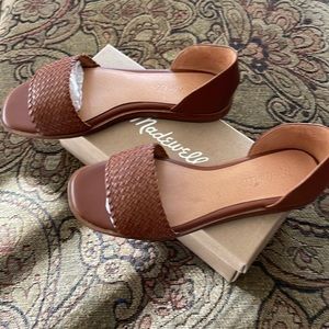 Madewell Nelda woven D’Orsay flat, Sz 7.5